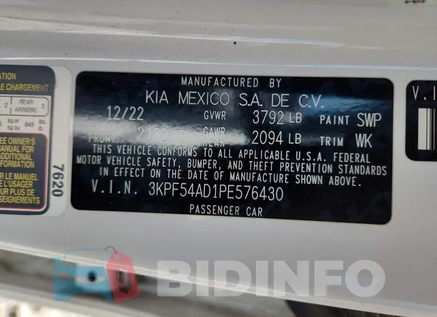 3KPF54AD1PE576430 Photo# 12