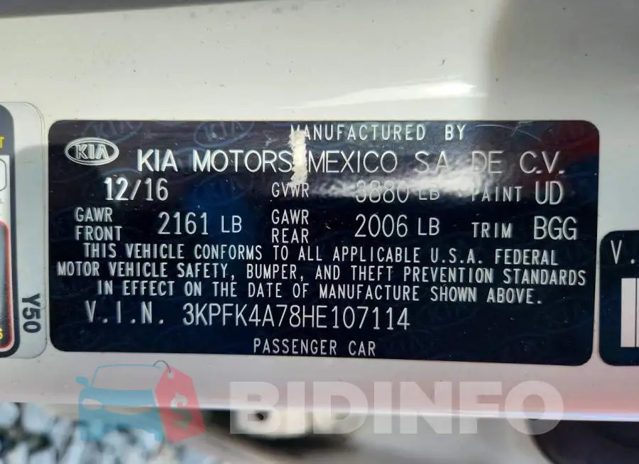 3KPFK4A78HE107114 Photo# 12