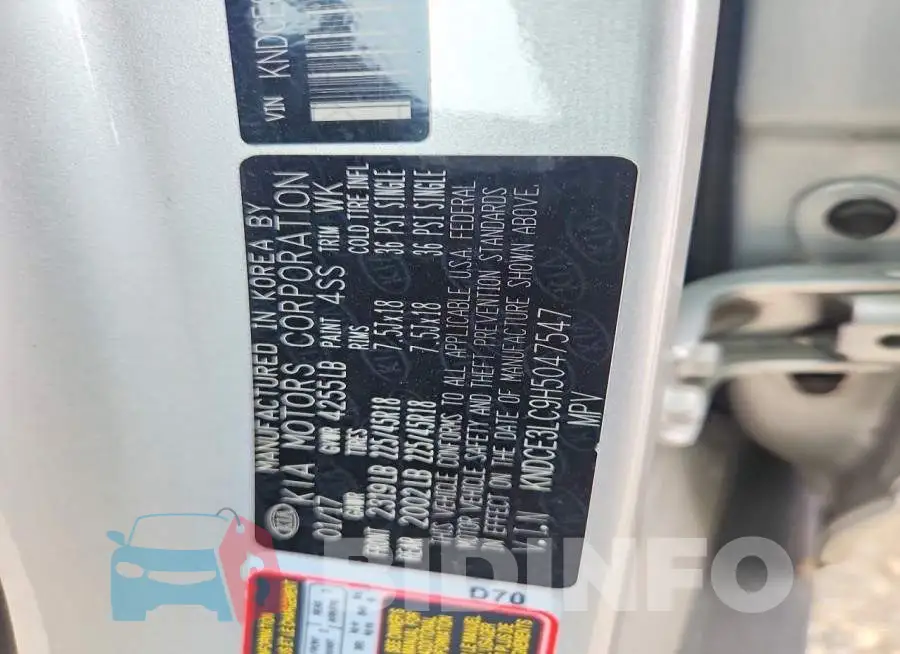 KNDCE3LC9H5047547 Photo# 12