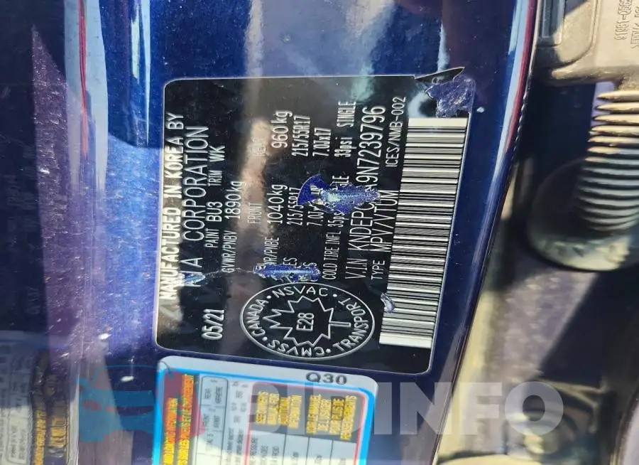 KNDEPCAA9N7239796 Photo# 12