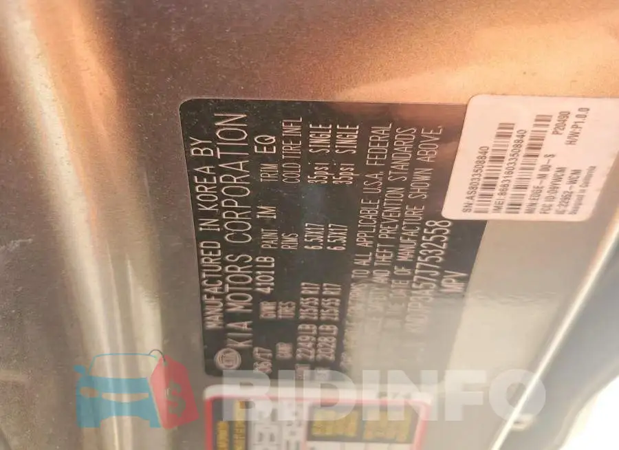 KNDJP3A57J7532558 Photo# 12