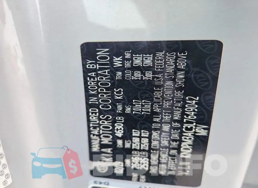 KNDPM3AC3L7649042 Photo# 13