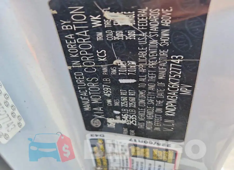 KNDPM3AC6K7527743 Photo# 13