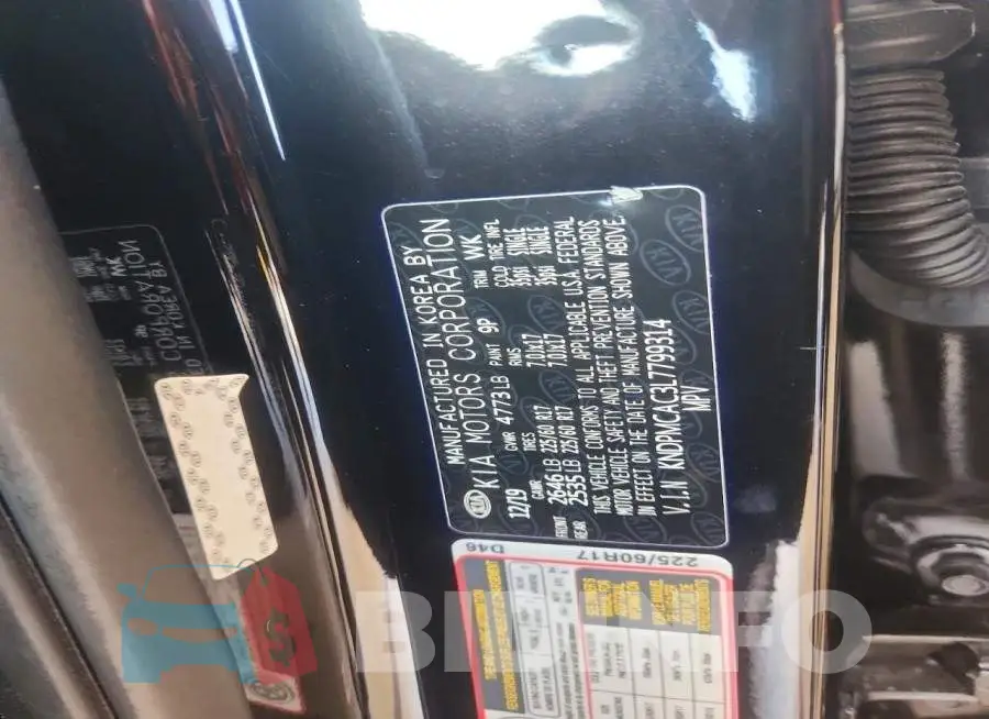 KNDPMCAC3L7799314 Photo# 13