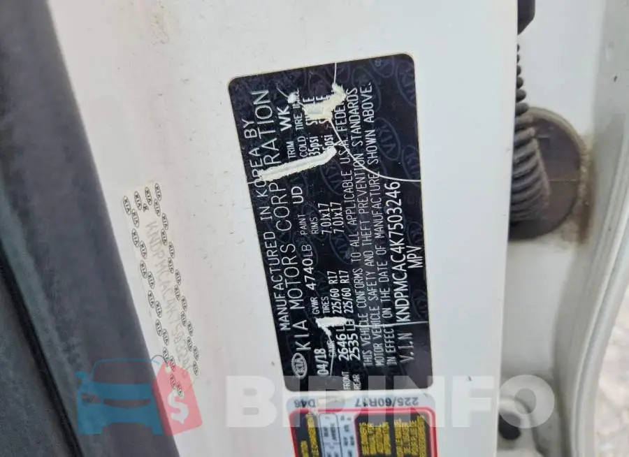 KNDPMCAC4K7503246 Photo# 12