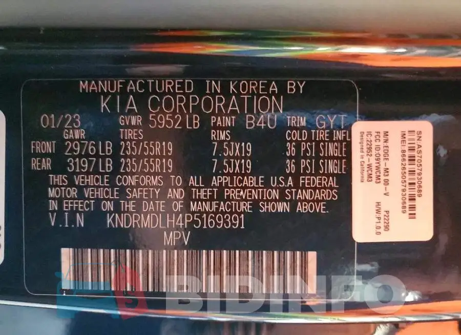KNDRMDLH4P5169391 Photo# 13