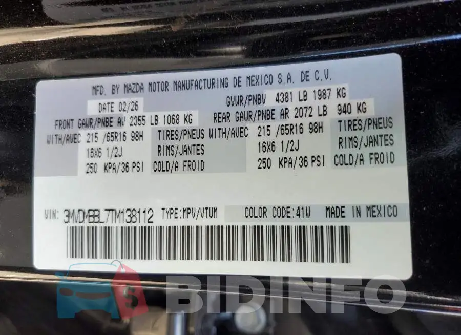 3MVDMBBL7TM138112 Photo# 12
