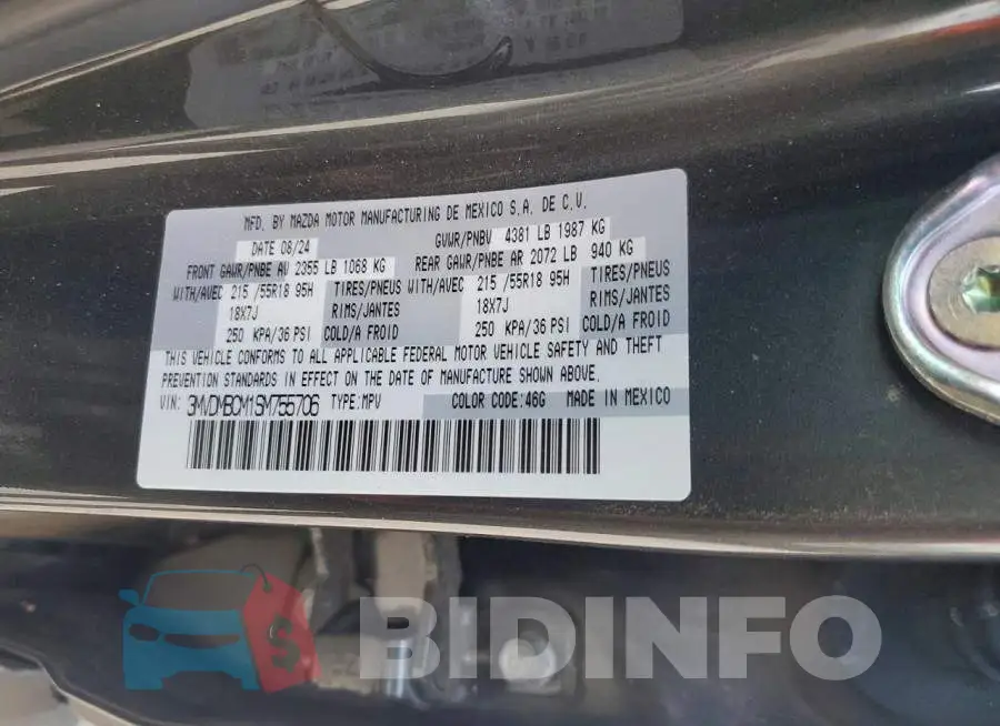 3MVDMBCM1SM755706 Photo# 13
