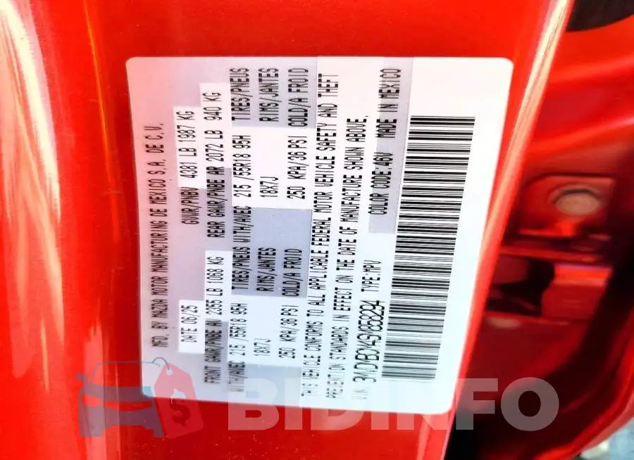 3MVDMBCM4SM858294 Photo# 13