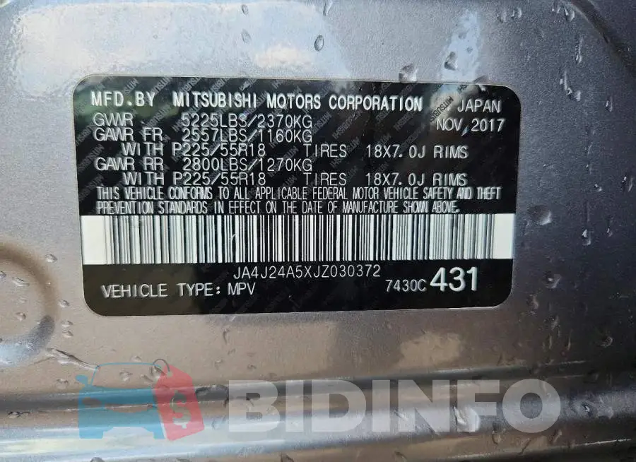 JA4J24A5XJZ030372 Photo# 12
