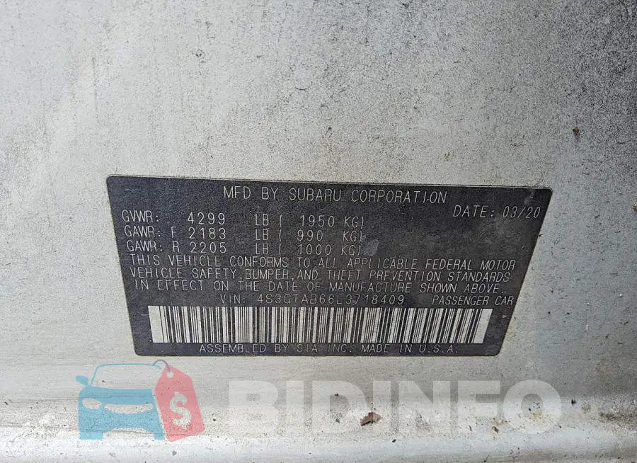 4S3GTAB66L3718409 Photo# 12