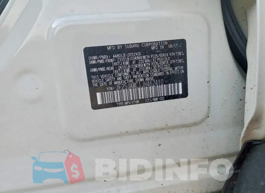 JF2SJAWC1JH462410 Photo# 13