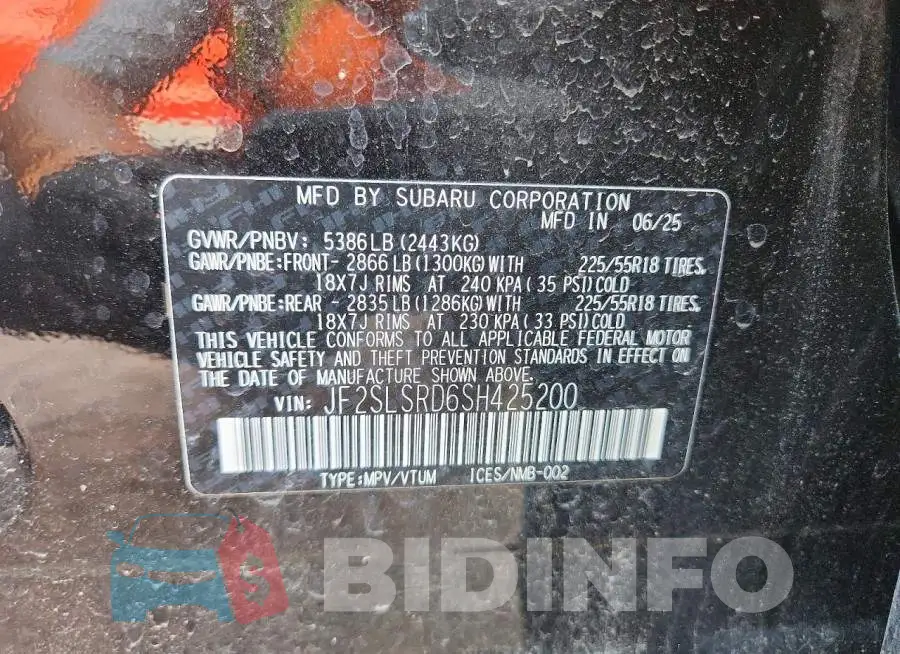 JF2SLSRD6SH425200 Photo# 13