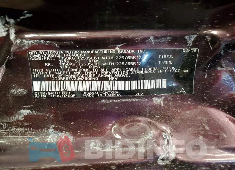 2T3BFREV3JW760940 Photo# 14