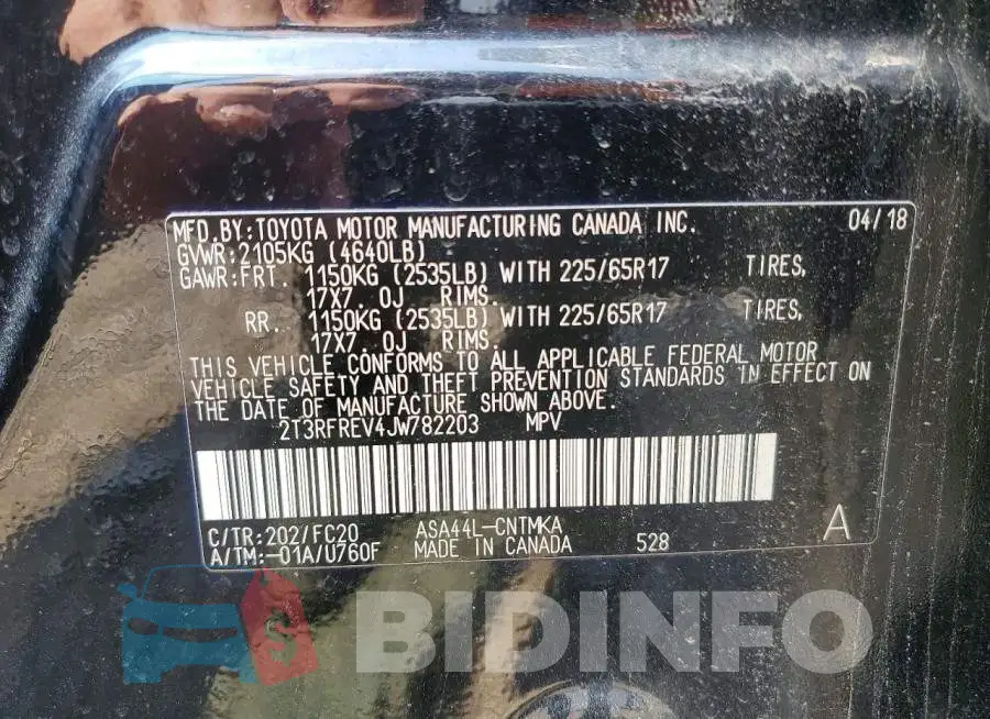2T3RFREV4JW782203 Photo# 13