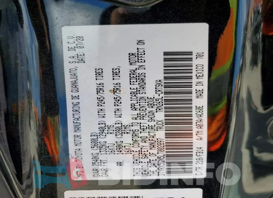 3TYRX5GN5LT002897 Photo# 13