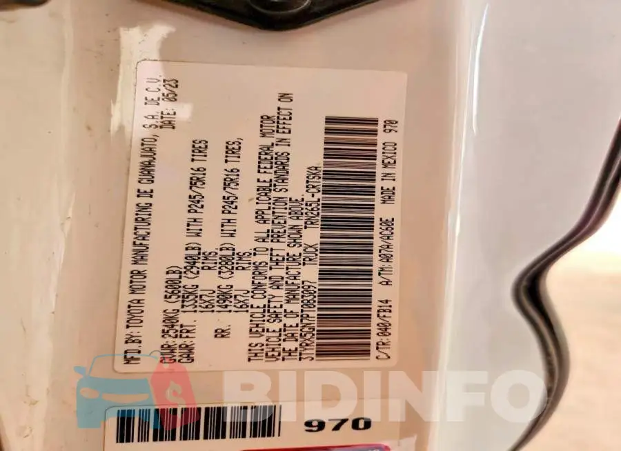 3TYRX5GN7PT083097 Photo# 12