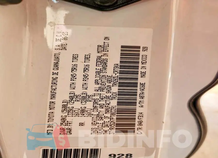 3TYRX5GN7PT083391 Photo# 12
