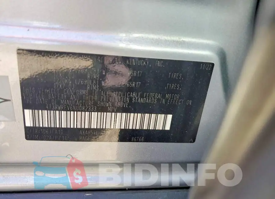 4T3RWRFV6NU082333 Photo# 12