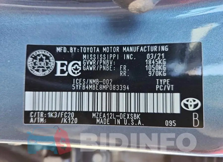5YFB4MBE8MP083394 Photo# 12