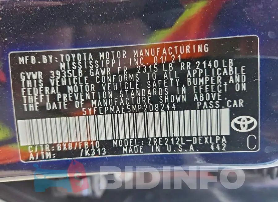 5YFEPMAE5MP208244 Photo# 12