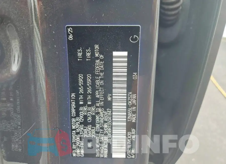 JTEVA5BR1S5041847 Photo# 14