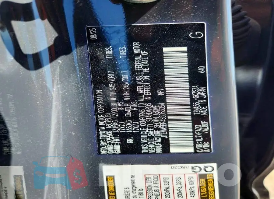 JTEVA5BR4S5053054 Photo# 12