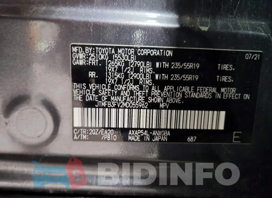 JTMFB3FV2MD055962 Photo# 13