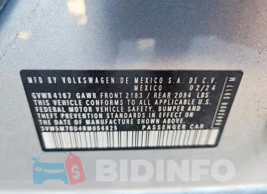 3VW5M7BU4RM056825 Photo# 12
