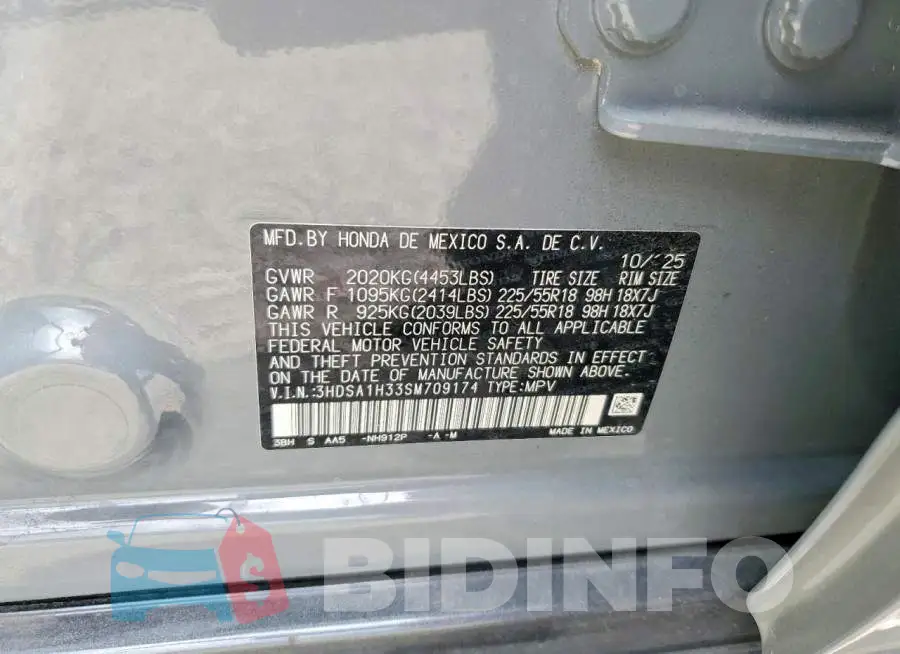 3HDSA1H33SM709174 Photo# 13