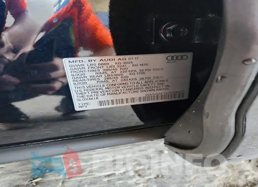 WA1VAAF74JD006207 Photo# 12