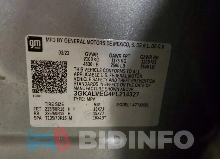 3GKALVEG4PL214327 Photo# 12