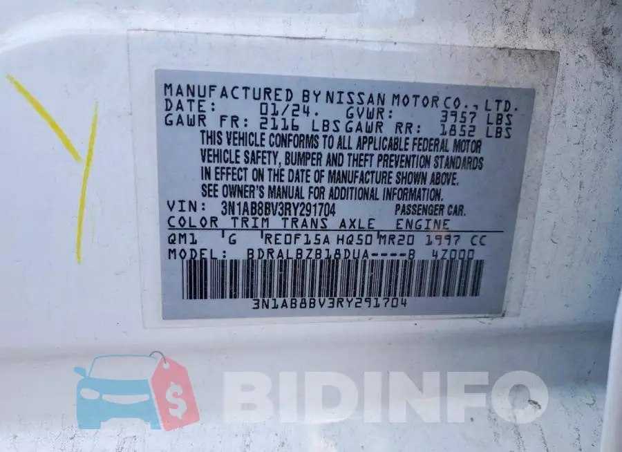 3N1AB8BV3RY291704 Photo# 12