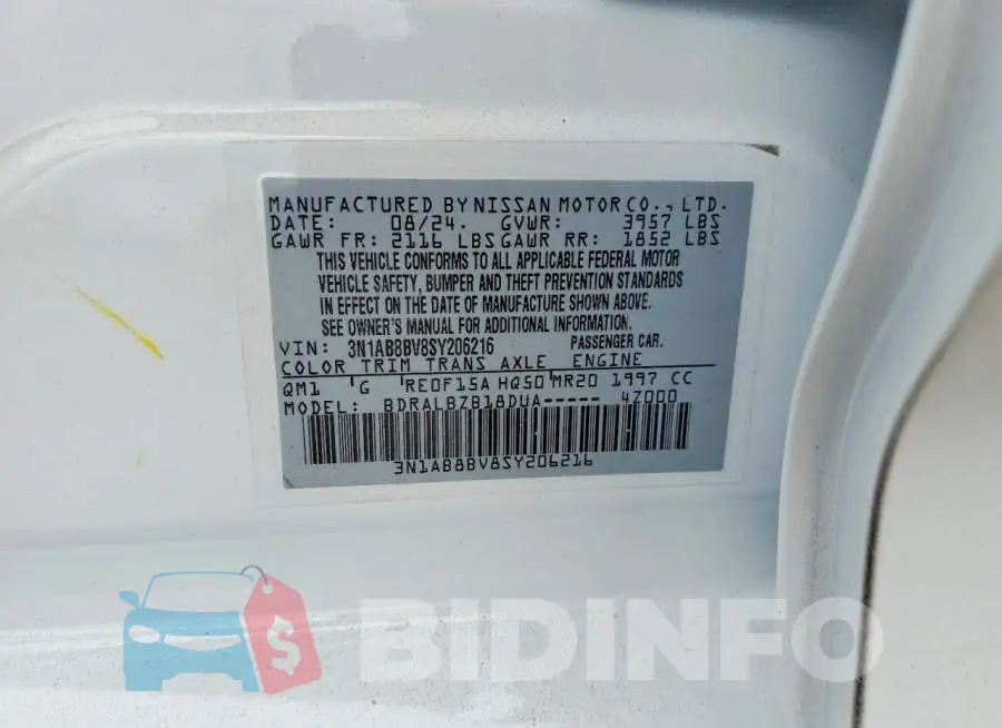 3N1AB8BV8SY206216 Photo# 13