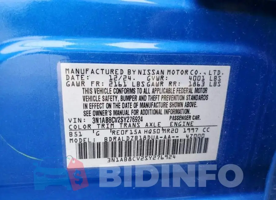 3N1AB8CV2SY276924 Photo# 12
