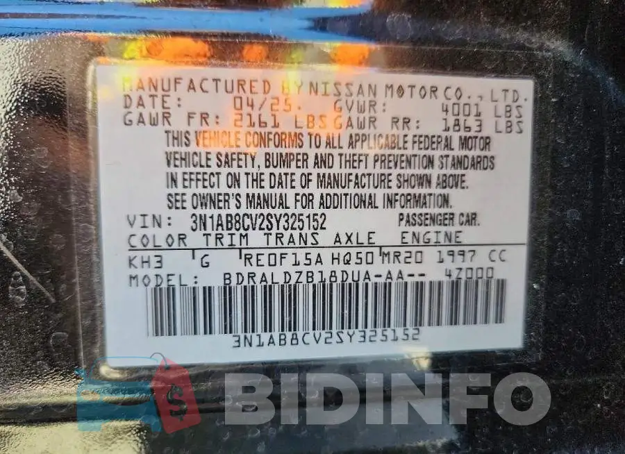 3N1AB8CV2SY325152 Photo# 12