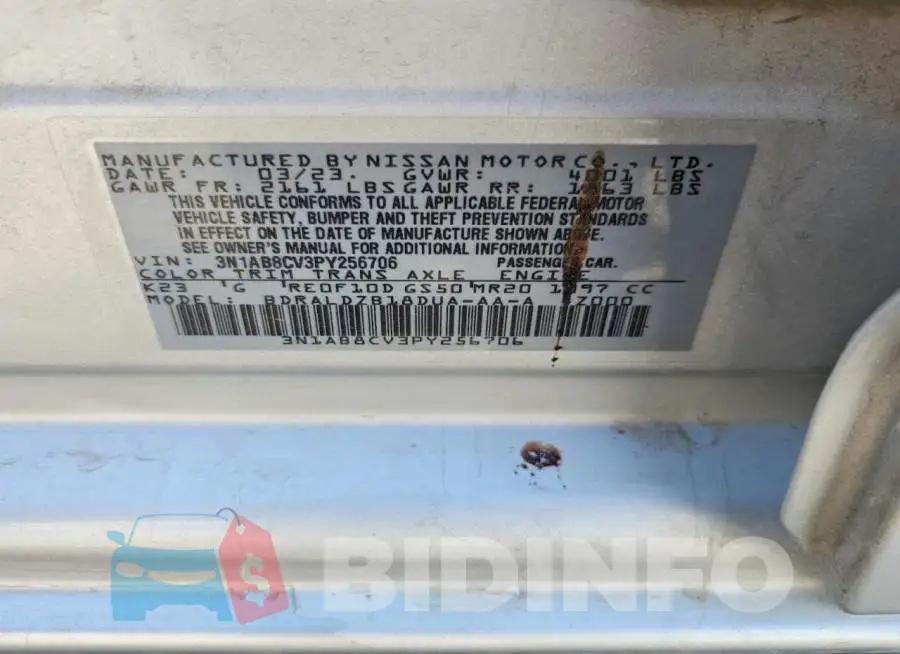 3N1AB8CV3PY256706 Photo# 12