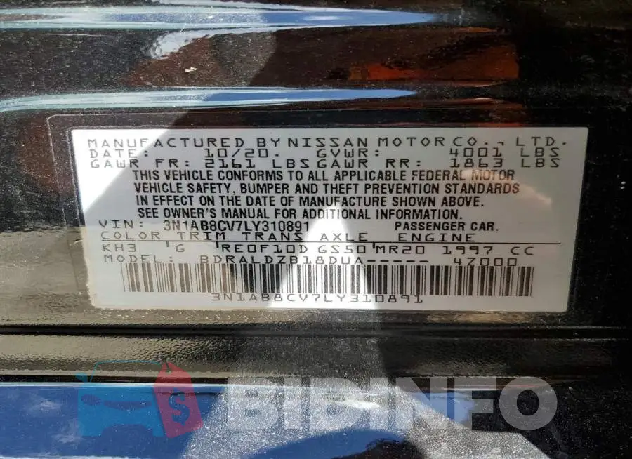 3N1AB8CV7LY310891 Photo# 13
