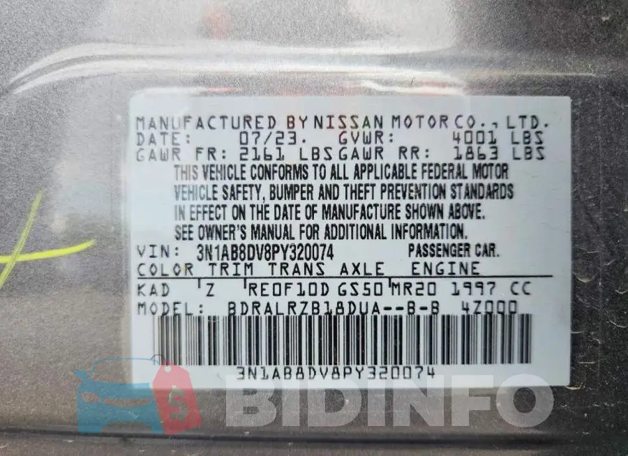 3N1AB8DV8PY320074 Photo# 13