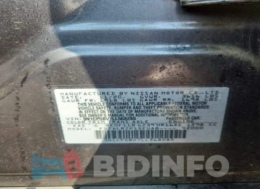 3N1CP5BV7LL568285 Photo# 12
