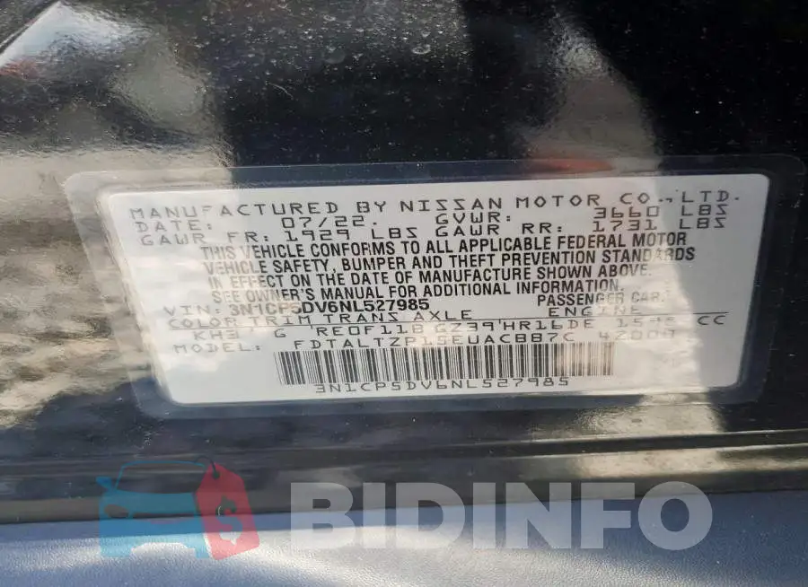 3N1CP5DV6NL527985 Photo# 12
