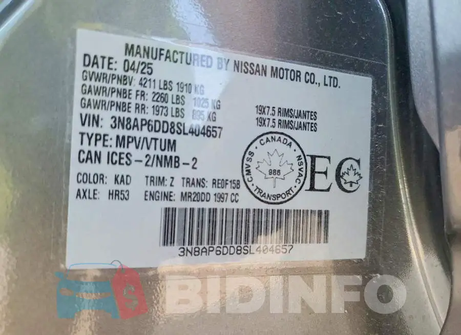 3N8AP6DD8SL404657 Photo# 13