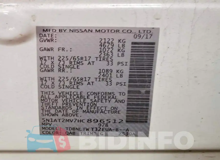 5N1AT2MV7HC896512 Photo# 14