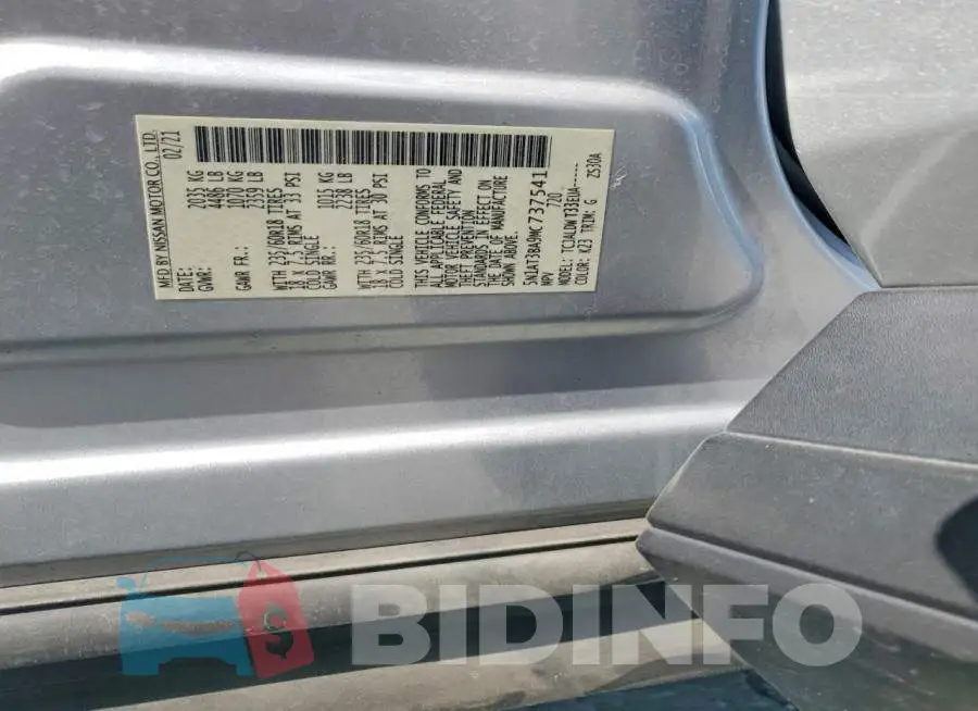 5N1AT3BA9MC737541 Photo# 13