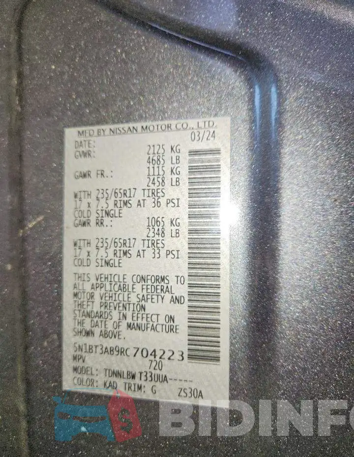 5N1BT3AB9RC704223 Photo# 13
