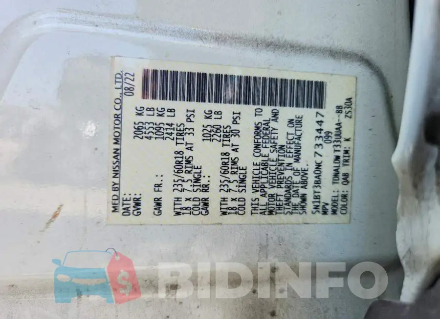5N1BT3BA0NC733447 Photo# 13