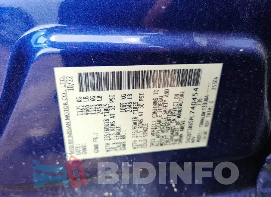 5N1BT3BB5PC740454 Photo# 13