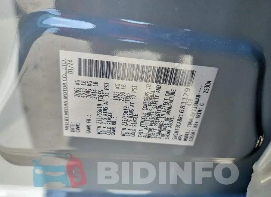 5N1BT3CA8RC681179 Photo# 13