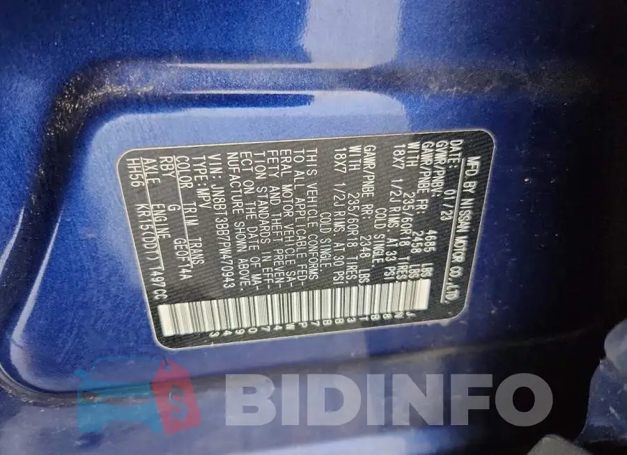 JN8BT3BB7PW470943 Photo# 12