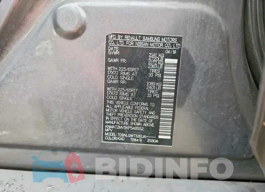 KNMAT2MV5KP548552 Photo# 13